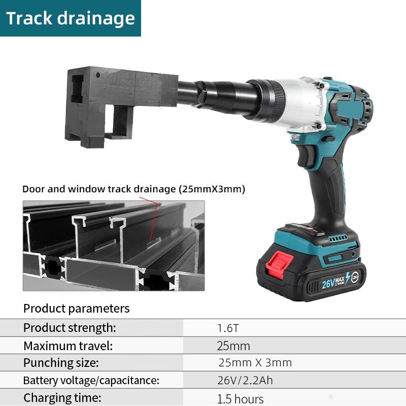 Track drainage-Electric-blue 1