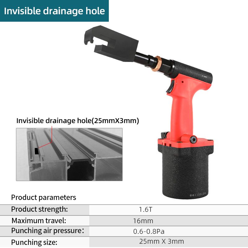 Invisible drainage hole-Pneumatic-red thumbnail 2
