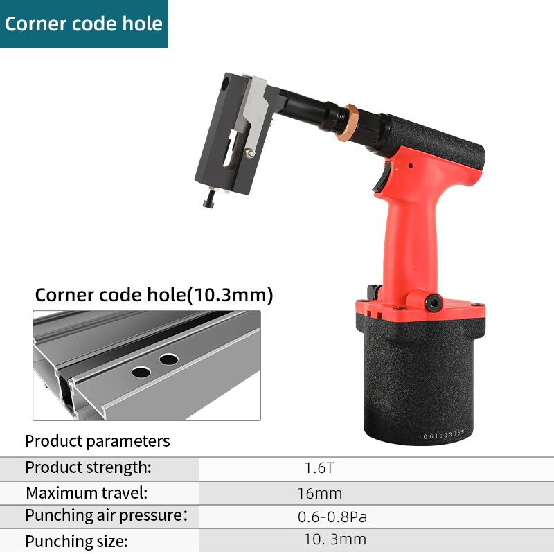 Corner bracket hole-Pneumatic-red