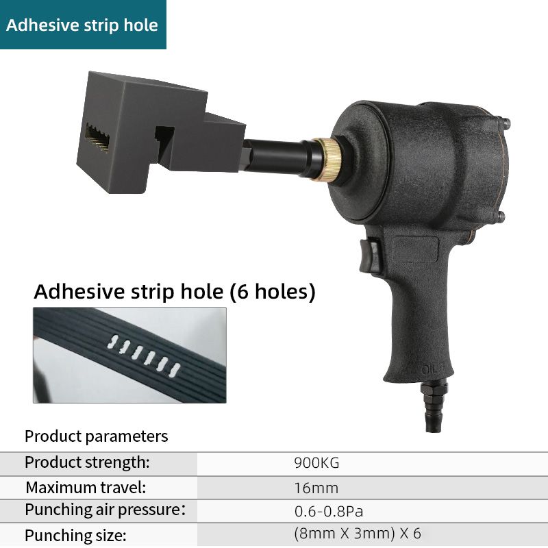 Adhesive strip hole-Pneumatic-black thumbnail 2