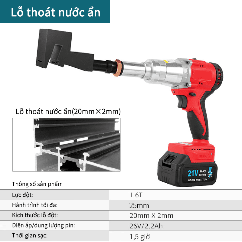 Lỗ thoát nước đặt nghiêng-Điện-màu đỏ