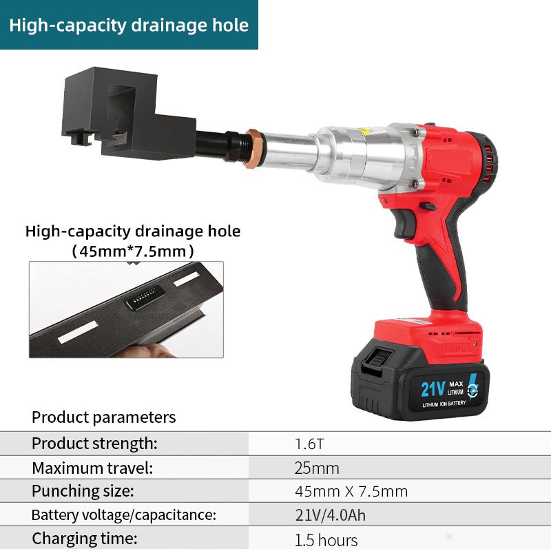High-capacity drainage hole-Electric-red 1