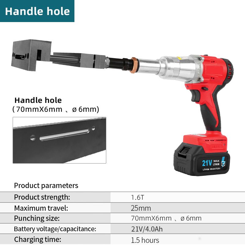 Handle hole-Electric-red 1