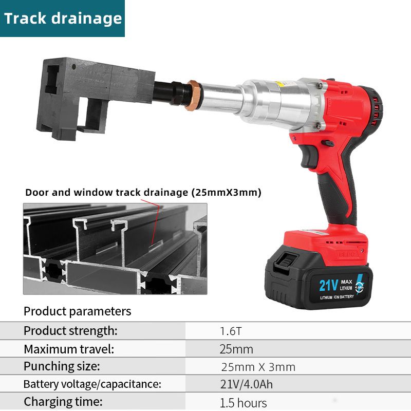 Track drainage-Electric-red 1