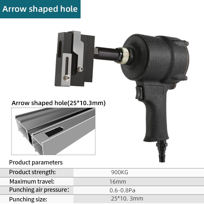 Arrow shaped hole-Pneumatic-black