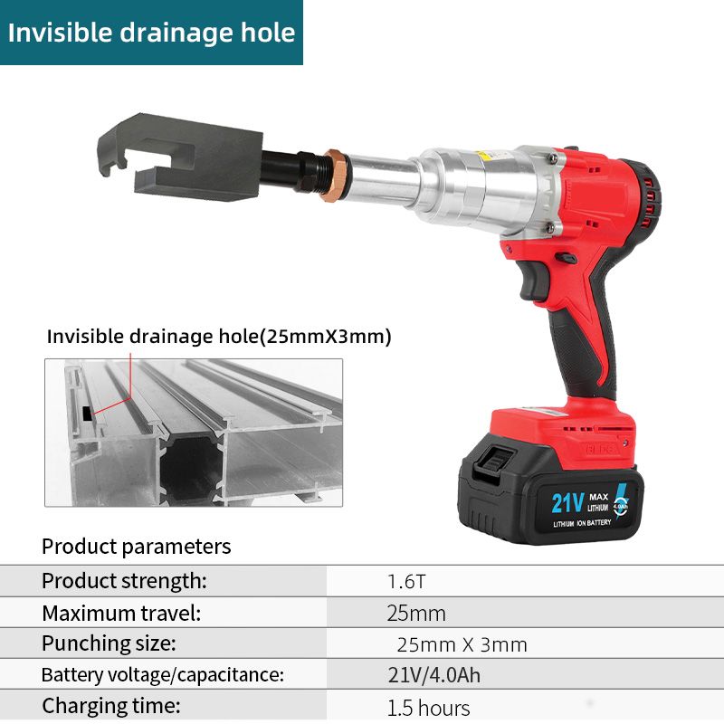 Invisible drainage hole-Electric-red 1