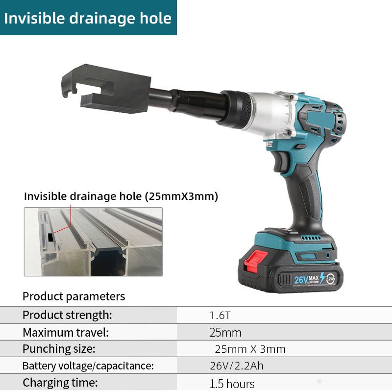 Invisible drainage hole-Electric-blue