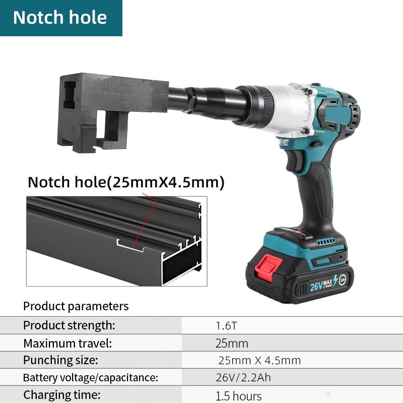 Notch hole-Electric-blue 1