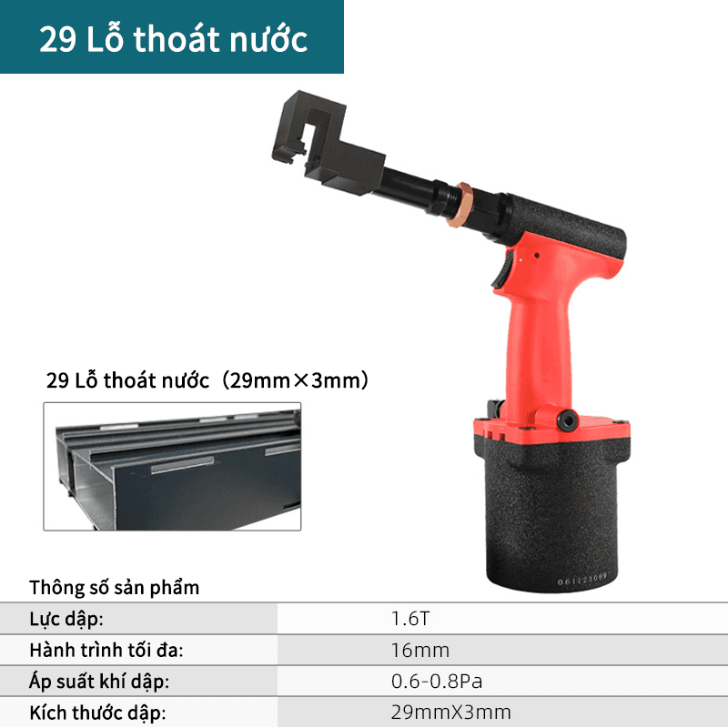29 Lỗ thoát nước-Khí nén-đỏ